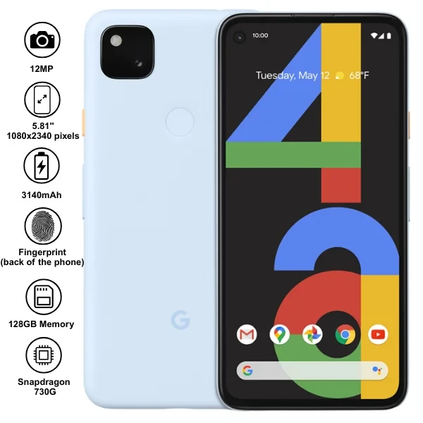 google pixel 4a 128gb black blue | Free Shipping